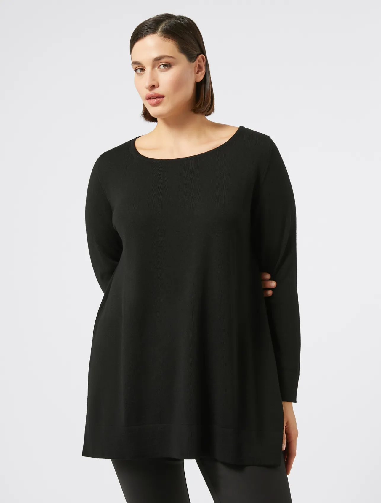 Sale Marina Rinaldi Wool sweater BLACK