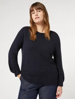 Best Marina Rinaldi Wool sweater MIDNIGHTBLUE