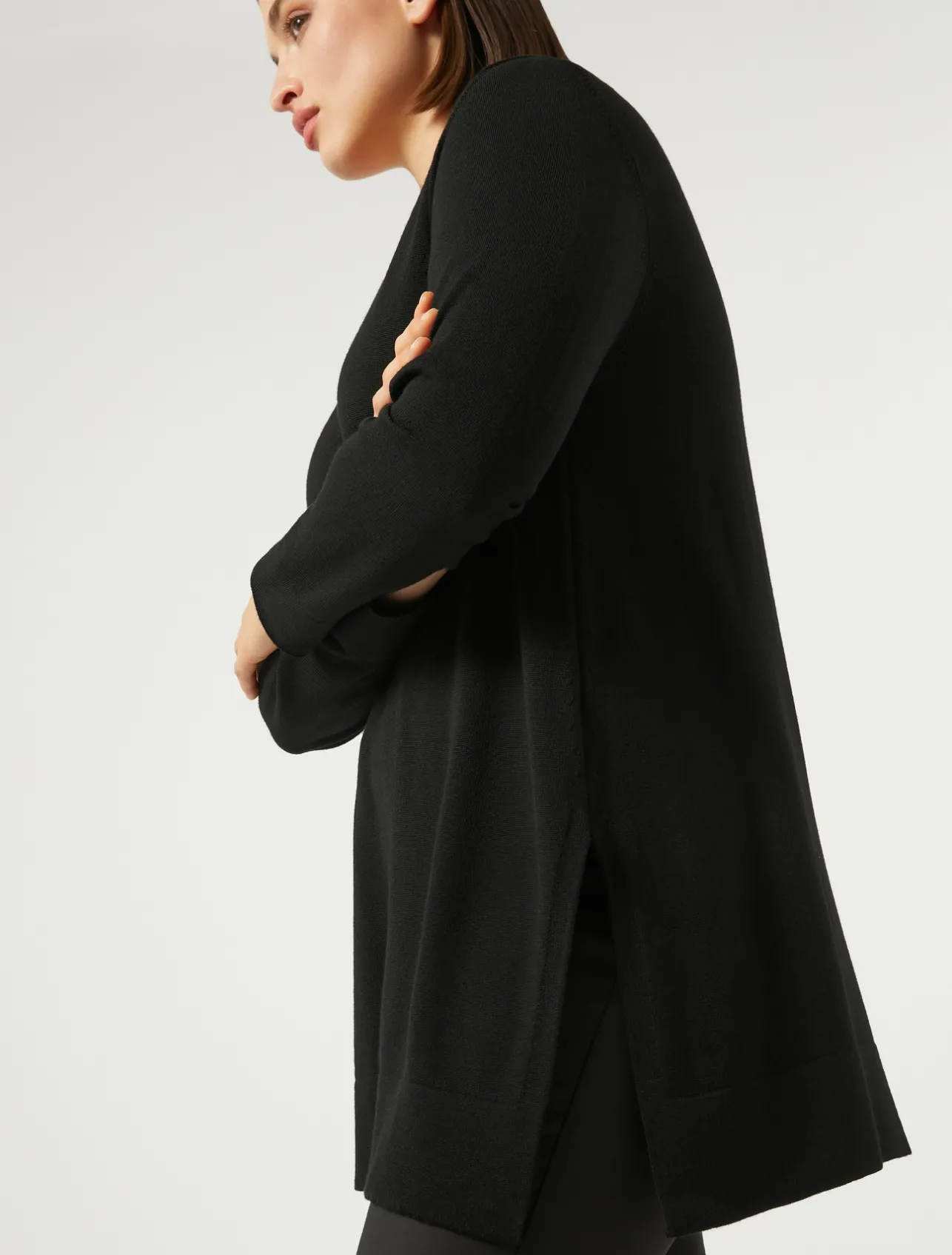 Sale Marina Rinaldi Wool sweater BLACK