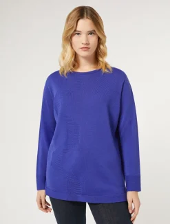 Best Marina Rinaldi Wool yarn sweater PURPLE