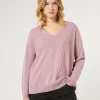 Sale Marina Rinaldi Wool yarn sweater ANTIQUEROSE