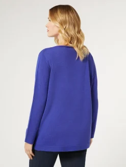 Best Marina Rinaldi Wool yarn sweater PURPLE