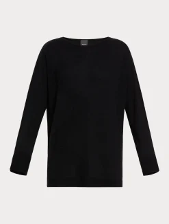 Outlet Marina Rinaldi Wool yarn sweater BLACK