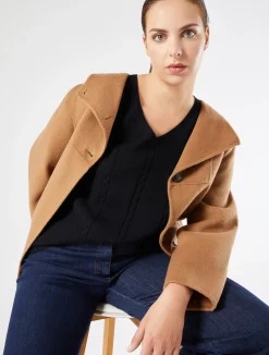 Fashion Marina Rinaldi Wool yarn sweater ULTRAMARINE