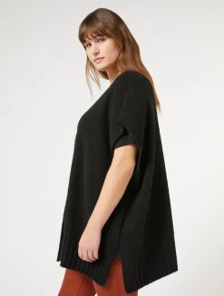 Clearance Marina Rinaldi Wool-blend cape BLACK