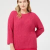 Discount Marina Rinaldi Wool-blend sweater SHOCKINGPINK