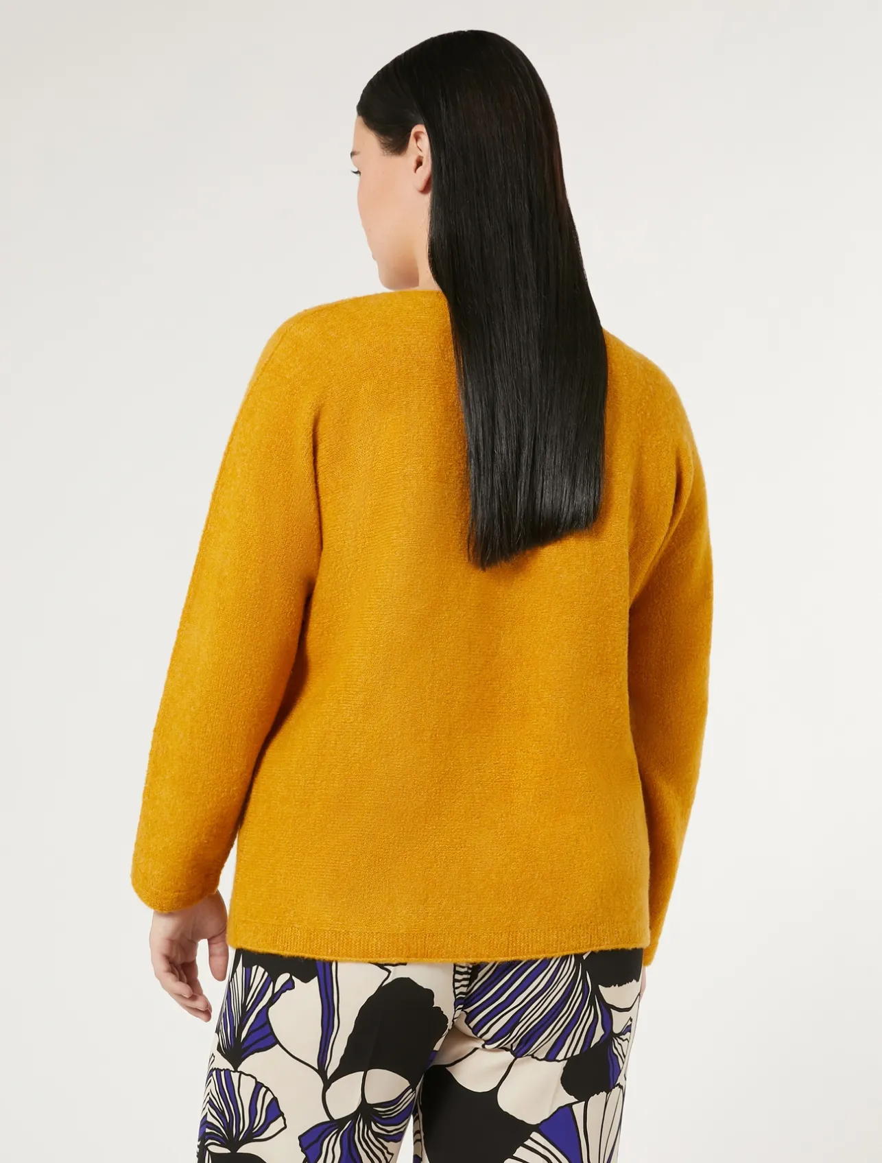 Outlet Marina Rinaldi Wool-blend sweater MUSTARD