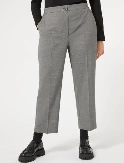 Fashion Marina Rinaldi Woollen cloth trousers BLACK