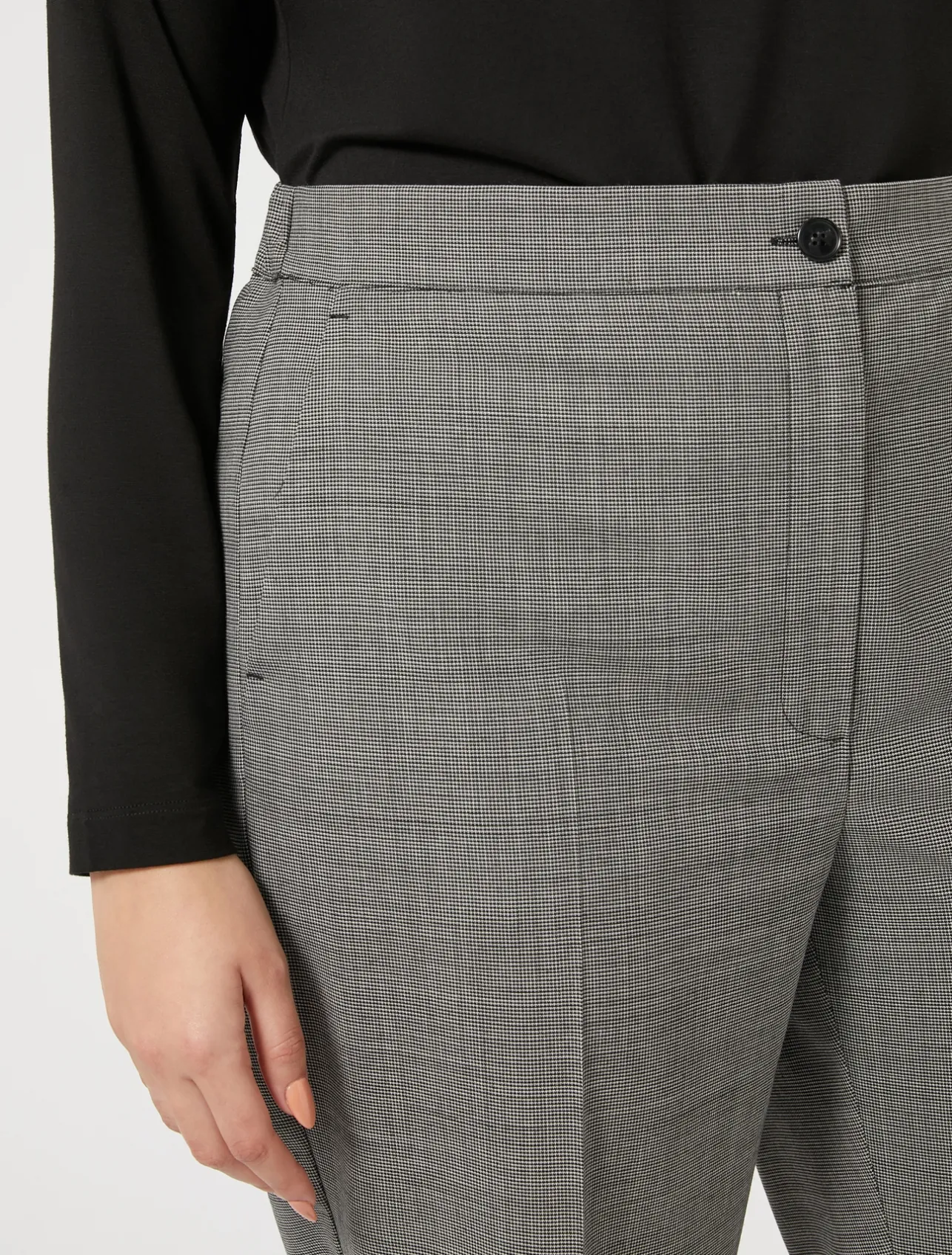 Fashion Marina Rinaldi Woollen cloth trousers BLACK