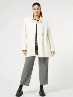 Fashion Marina Rinaldi Woollen cloth trousers BLACK