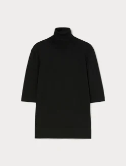 Clearance Marina Rinaldi Woollen polo neck jumper BLACK