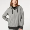 Sale Marina Rinaldi Yarn-dyed fabric jacket BLACK