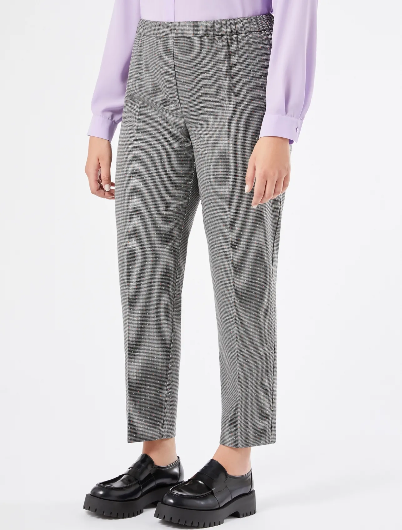 Clearance Marina Rinaldi Yarn-dyed fabric trousers AVIO