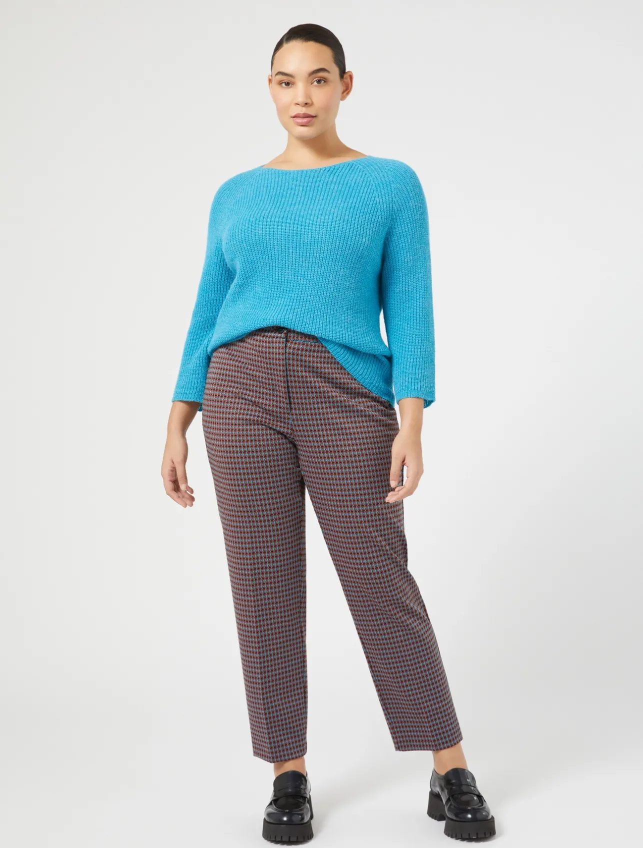Hot Marina Rinaldi Yarn-dyed jersey trousers TANGERINE
