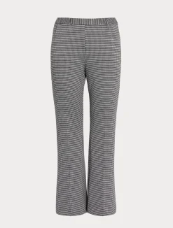 Best Marina Rinaldi Yarn-dyed jersey trousers BLACK